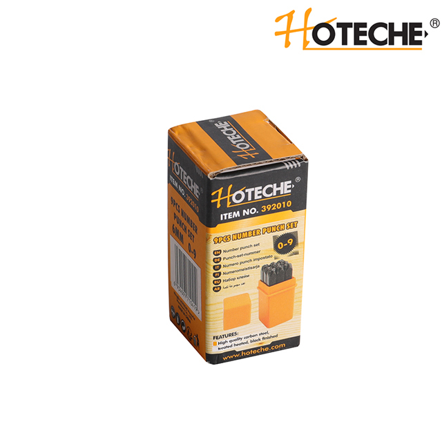 НАБОР НОМЕРНЫХ ШТАМПОВ, 9 ШТ.