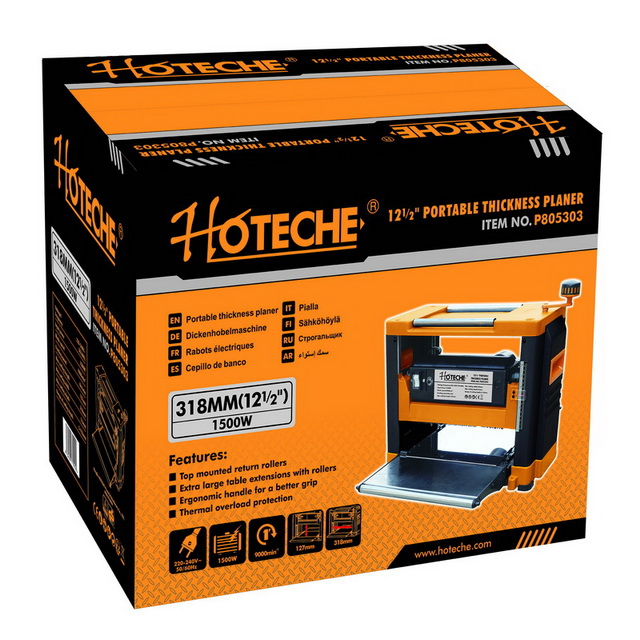 Портативный строгальный станок 318 мм (12 дюймов), 1500 Вт