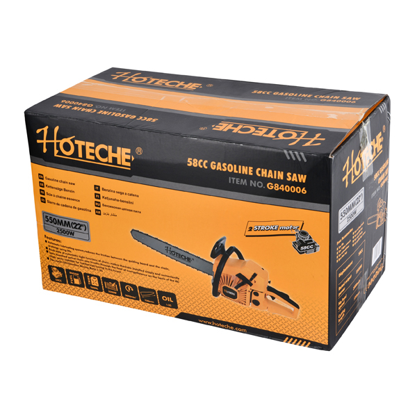 БЕНЗИНОВАЯ ЦЕПНАЯ ПИЛА 550MM(22'')58CC