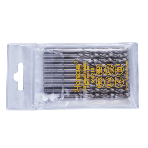 СПИРАЛЬНОЕ СВЕРЛО HSS С ПРЯМЫМ ХВОСТОВИКОМ, ПОЛНОСТЬЮ ПОЛИРОВАННОЕ, ЗАЗЕМЛЕННОЕ КРАЯ