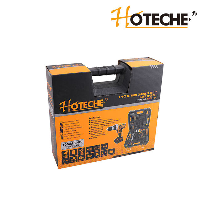 47 шт. литиевая аккумуляторная дрель/набор ручных инструментов